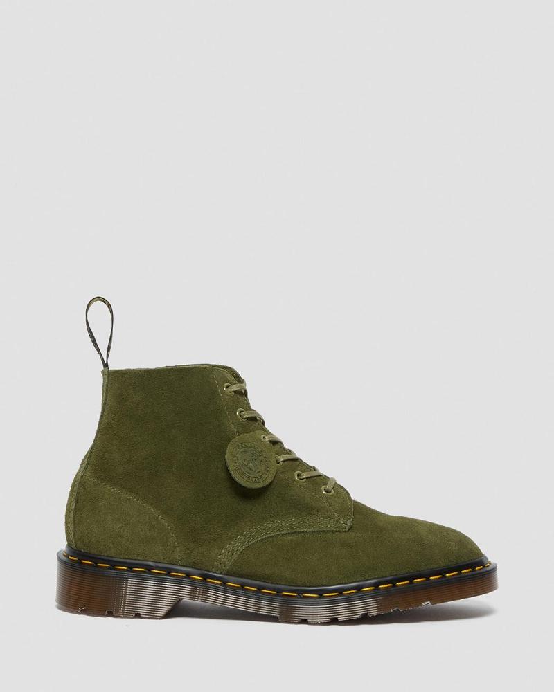 Men's Dr Martens 101 Made in England Suede Ankle Boots Green | AU 408XYU